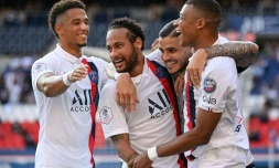 Les Parisiens se sont imposés sans forcer aux Belges de Beveren avec notamment des buts de Neymar, Mauro Icardi et Kylian Mbappé au Parc des Princes, le 17 juillet 2020