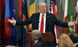 Le président américain Donald Trump à l'ONU à New York, le 25 septembre 2018