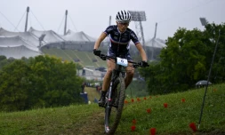 La Française Loana Lecomte sacrée championne d'Europe de VTT, le 20 août 2022 à Munich