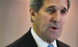Le secrétaire d'Etat américain, John Kerry, le 11 décembre 2015 à la COP21 à Paris
