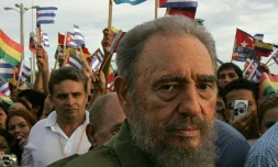 Fidel Castro, le 26 juillet 2006 dans la ville cubaine d'Holguin 