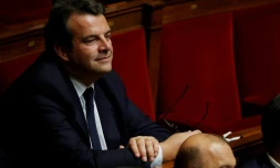 Thierry Solère, député LREM des Hauts-de-Seine, à l'Assemblée nationale le 17 octobre 2017 à Paris