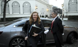 Nicole Belloubet, le 3 janvier 2018 Ă Paris