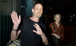 Le Français Michaël Blanc, arrêté à Bali en 1999 avec de la drogue et lourdement condamné, en compagnie de sa mère, le 21 janvier 2014 à Jakarta