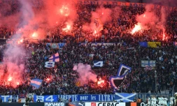 Les supporters de l'OM lors du match contre Nice, le 20 mars 2022 au Vélodrome