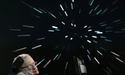 Le professeur Stephen Hawking le 12 avril 2016 à New York