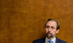 Le Haut-Commissaire de l'ONU aux droits de l'Homme Zeid Ra'ad Al Hussein à Genève le 30 août 2017