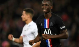 Le défenseur français Tanguy Kouassi le 1er février 2020 au Parc des Princes face à Montpellier