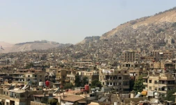 Vue d'un quartier de Damas, le 29 septembre 2015.