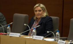 La présidente du Front national Marine Le Pen, le 4 janvier 2016 à Lille