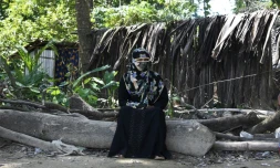 Shamila, une Rohingya de 25 ans victime de viol en Birmanie, dans le camp de régufiés de Jalpatoli, au Bangladesh, le 16 septembre 2017