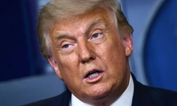 L'ancien président américain Donald Trump lors d'une conférence de presse à la Maison Blanche le 19 août 2020