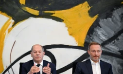 Le chancelier allemand Olaf Scholz et le ministre allemand des Finances Christian Lindner, le 4 août 2022, à Berlin
