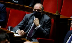Eric Dupond-Moretti, garde des Sceaux, lors des questions au gouvernement à l'Assemblée nationale à Paris le 8 décembre 2020