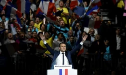 Emmanuel Macron en meeting à Lyon, le 4 février 2017 