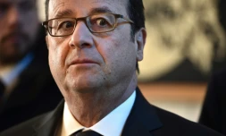 Le président français François Hollande le 16 février 2017 à Rennes