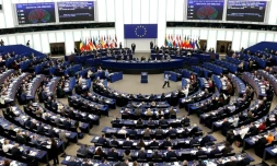 Le Parlement européen lors du vote sur le Mercosur, le 21 janvier 2026, à Strasbourg