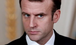 Le président français Emmanuel Macron à Paris, le 17 décembre 2018