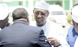 Le président tchadien Idriss Deby à Khartoum le 2 juin 2015
