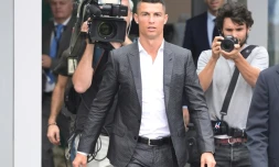 Cristiano Ronaldo à son arrivée au centre médical de la Juventus, le 16 juillet 2018 à Turin