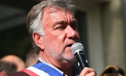 L'ancien maire de Saint-Brévin Yannick Morez à Saint-Brevin-les-Pins e, Loire-Atlantique, le 24 mai 2023