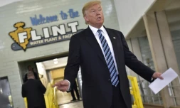 Donald Trump le 14 septembre 2016 à Flint dans le Michigan