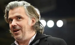 Le président de l'OM Vincent Labrune avant le match de L1 contre Rennes, le 3 décembre 2015 à Rennes