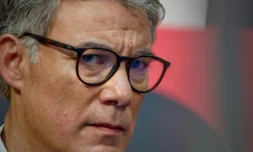 Le sécrétaire général du Parti socialiste Olivier Faure aux universités d'été de son parti à Blois, le 31 août 2024