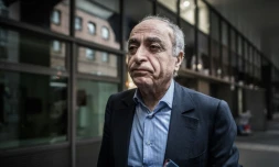 Ziad Takieddine à son arrivée au pôle anti-corruption le 17 novembre 2016 à Nanterre