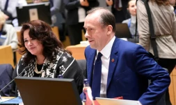 Le secrétaire d'Etat pour le Brexit Martin Callanan à Bruxelles, le 12 novembre 2018