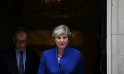 La première ministre britannique Theresa May, le 9 juin 2017 à Londres