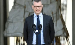 Alexis Kohler, secrétaire général de l'Elysée, en mai 2017 sur le perron de l'Elysée
