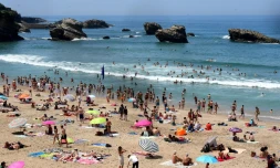 La plage de Biarritz, le 26 mai 2017