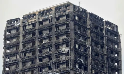 Vue de la tour Grenfell, le 22 juin 2017 à Londres