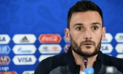 Le capitaine et gardien de l'équipe de France Hugo Lloris en conférence de presse, le 20 juin 2018 à Ekaterinbourg