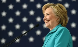 La candidate démocrate à la présidentielle américaine Hillary Clinton, lors d'un meeting de campagne le 25 août 2016 à Reno, dans le Nevada