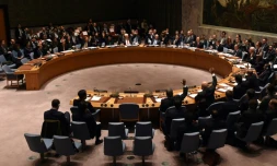 Le Conseil de Sécurité des Nations Unis votent l'adoption d'une résolution contre le financement de l'EI, le 17 décembre 2015