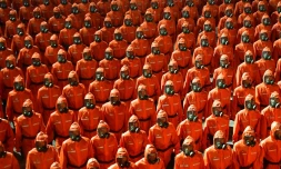 Parade des "forces paramilitaires et de sécurité publique" à Pyongyang le 9 septembre 2021
