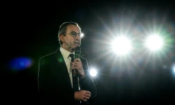 Bruno Retailleau (LR) au 59e congrès du syndicat des Jeunes agriculteurs, à Bourg-en-Bresse, le 4 juin 2026