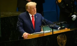 Le président américain Donald Trump s'adresse à l'Assemblée générale de l'ONU, le 23 septembre 2025 à New York