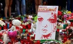 Hommage aux victimes des attentats en Catalogne, le 20 août 2017 à Barcelone