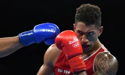 Tony Yoka, le 21 août 2016 lors de la finale olympique à Rio de Janeiro