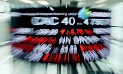 La salle de contrôle d'Euronext, société qui gère la Bourse de Paris