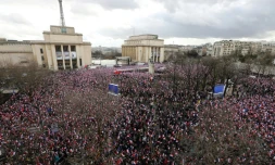 Manifestation pro-Fillon place du Trocadéro à Paris, le 5 mars 2017