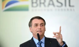 Le président brésilien Jair Bolsonaro le 16 août 2019 à Brasilia
