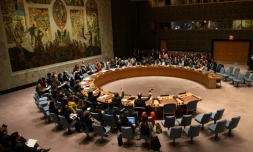 Le Conseil de sécurité de l'ONU réuni à New York, le 10 décembre 2015