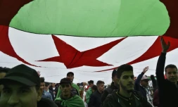 Manifestations contre le pouvoir en Algérie le 5 avril 2019.