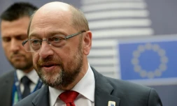 Le président du Parlement européen Martin Schulz, le 20 octobre 2016 à Bruxelles