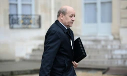 Le ministre français de la Défense Jean-Yves Le Drian à l'Elysée, le 1er juin 2016