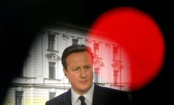 Le Premier ministre britannique David Cameron Ă Prague, le 22 janvier 2016